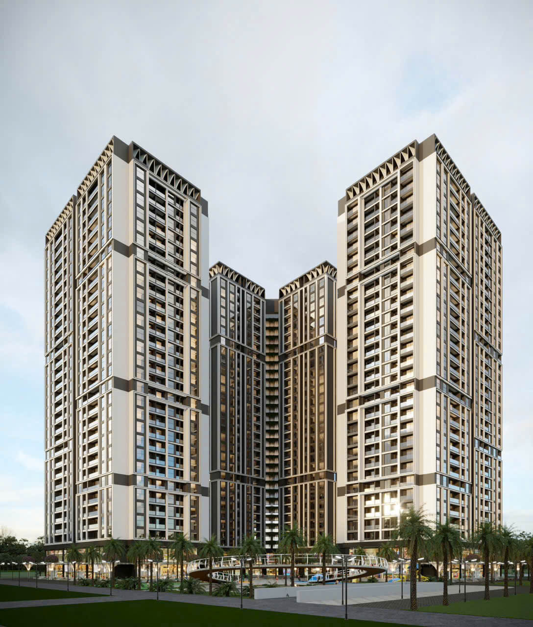 Phối cảnh các tòa nhà