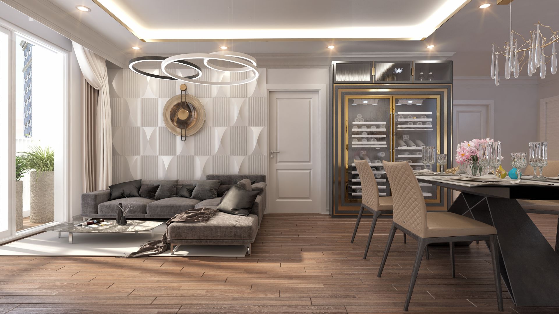 Phòng ngủ căn hộ mẫu